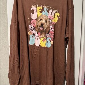 Jesus & Goldendoodles Long Sleeve Tee
